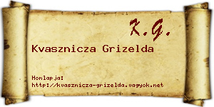 Kvasznicza Grizelda névjegykártya